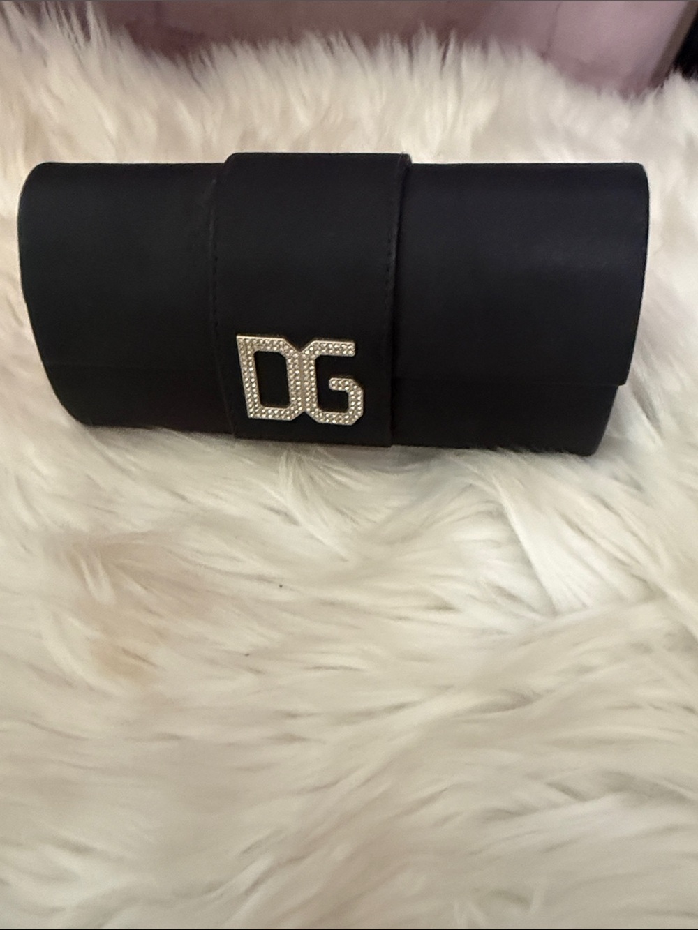 DG-Inspired Black Evening Clutch